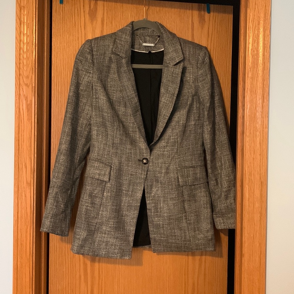 White House Black Market Gray Blazer